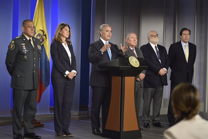 Colombia.- Duque crea una comisión para vigilar el respeto a los DDHH en las FFAA tras el artículo del 'NYT'