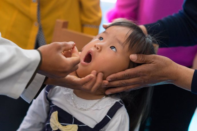 Vacunación contra la polio en Corea del Norte