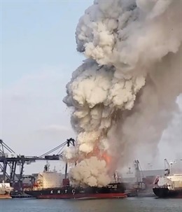 Tailandia.- Más de 130 hospitalizados en Tailandia por una explosión química en un carguero surcoreano