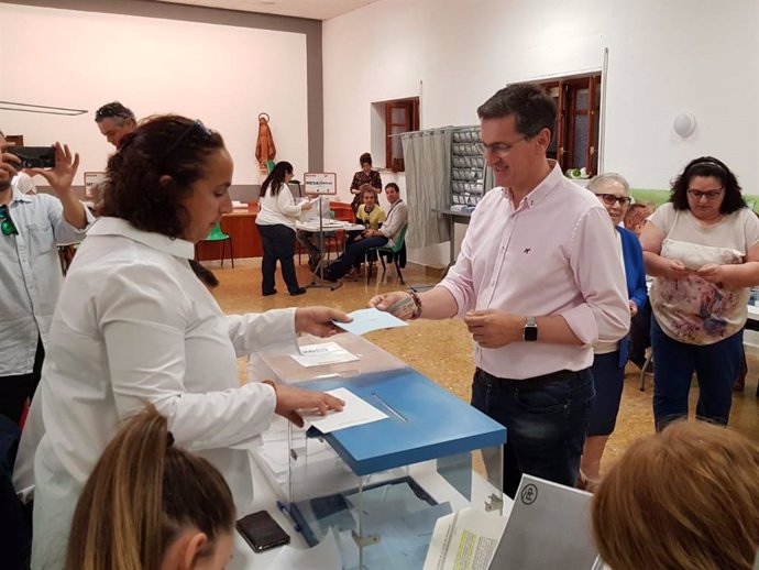 Almería.-26M.- Sánchez Teruel anima a votar para "que los gobiernos se elijan con participación de una inmensa mayoría"