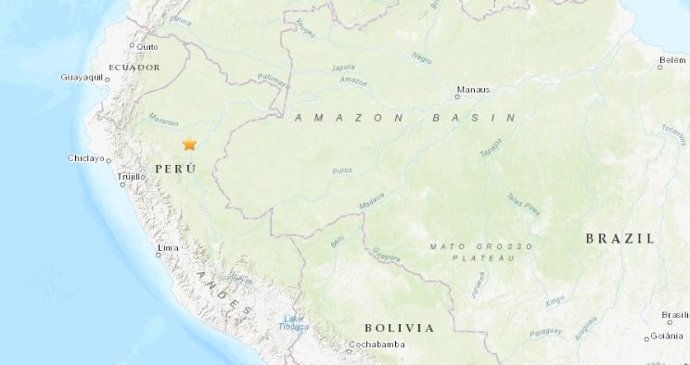 Perú.- Registrado un terremoto de magnitud 7,5 en el norte de Perú