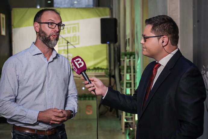 El miembro del equipo de campaña de MÉS per Mallorca, Miquel Gallardo.