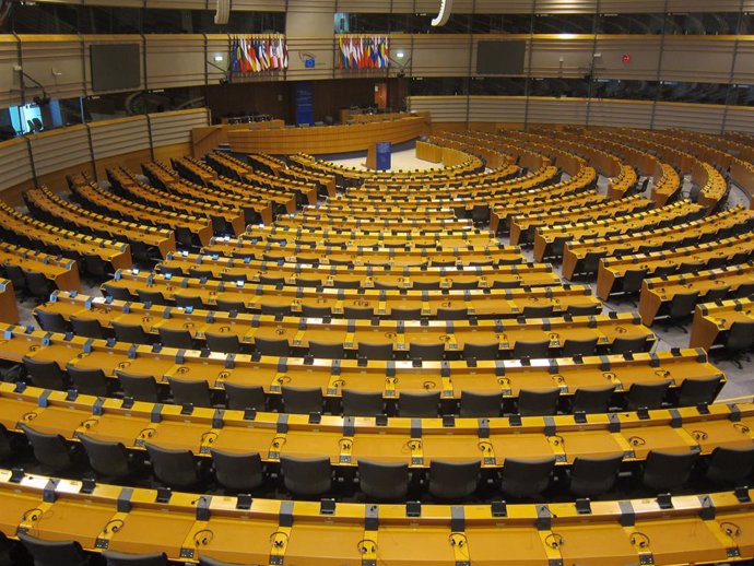 El ple del Parlamento Europeu a Brusselles.