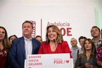 Susana Díaz: "De nuevo derrotamos a Moreno y su trifachito" y todavía "por más" que en las generales