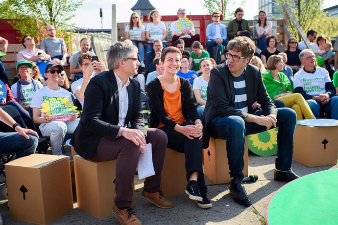 32-hour election campaign marathon of the Greens in Berlin