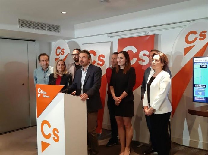 26M.- Cs Felicita Al PSOE Por Su "Excelente Resultado" En Baleares Y Se Presenta Como "Una Oposición Firme"