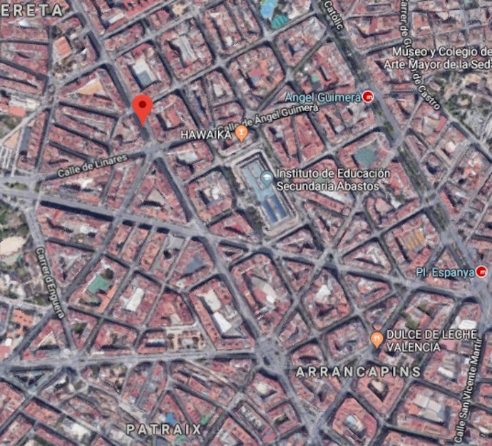 Valencia.- Sucesos.- Herido un peatón atropellado de madrugada en la avenida Pérez Galdós