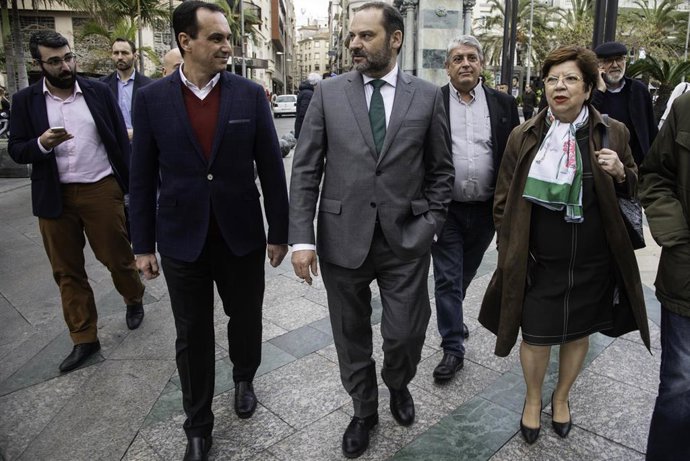 Visita del Ministro de Fomento, José Luis Ábalos, a la ciudad autónoma de Ceuta