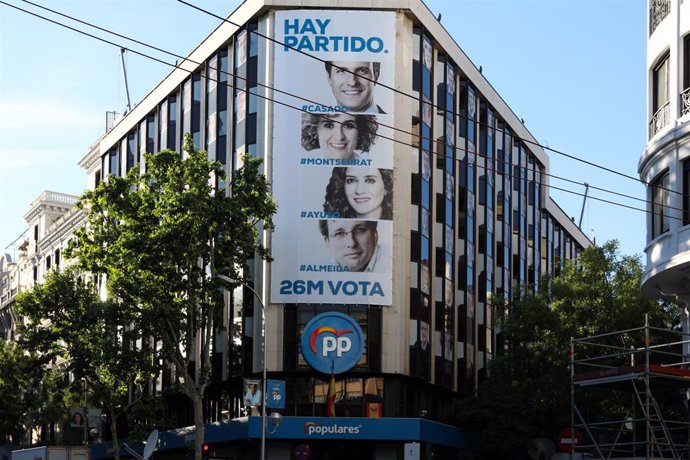 Elecciones 26M 2019. Seguimiento de resultados del PP en Madrid