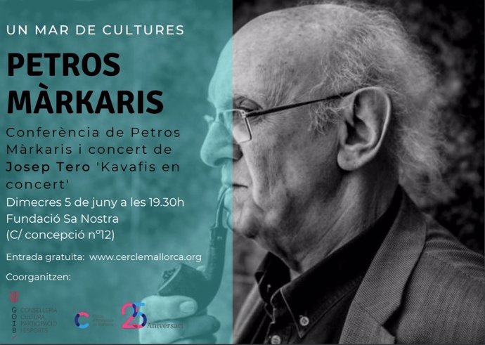 Organizan en Baleares la conferencia 'Un Mar de Cultures', del escritor griego Petros Márkaris
