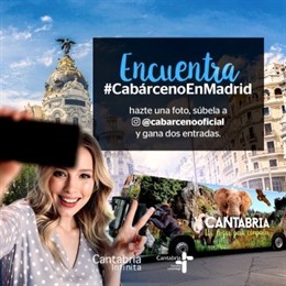 El Parque de Cabárceno se promociona en Madrid con imágenes del Parque y un concurso en Instagram