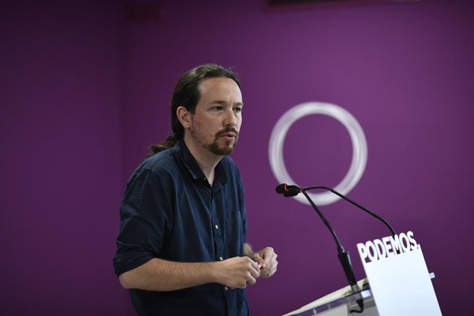 Roda de premsa d'Unides Podem després dels resultats electorals del 26