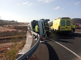 Camión accidentado