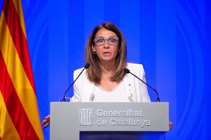 Rueda de prensa de la consellera de Presidencia de la Generalitat, Meritxell Budó,  tras el Consell Executiu