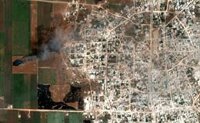 Imágenes satelitales muestran campos quemados en Idlib, último bastión de los rebeldes sirios