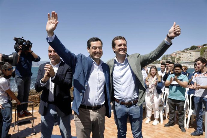 Pablo Casado clausura un mitin de campaña en Málaga