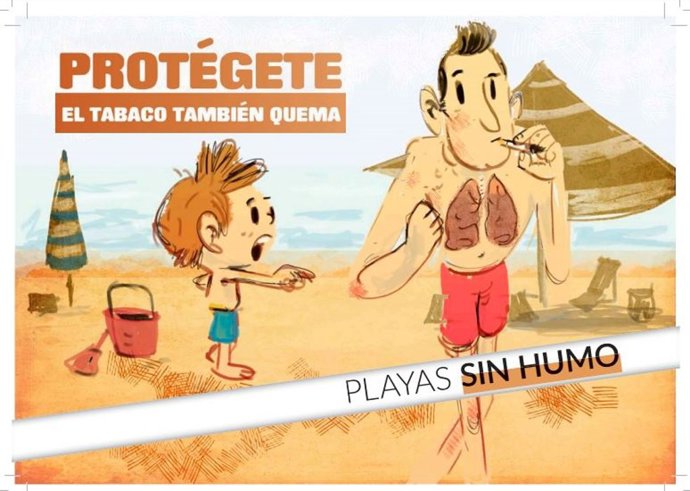 Sanidad pone en marcha el programa Playas sin humo en las playas de Misiego, Miami, el Puntal y Los Quebrantos