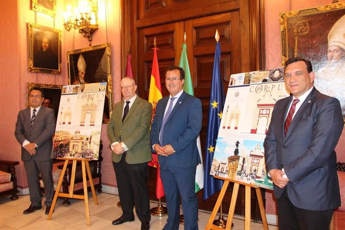 Sevilla.- Las portadas del Corpus homenajean a las hermandades de Los Negritos y La Sed