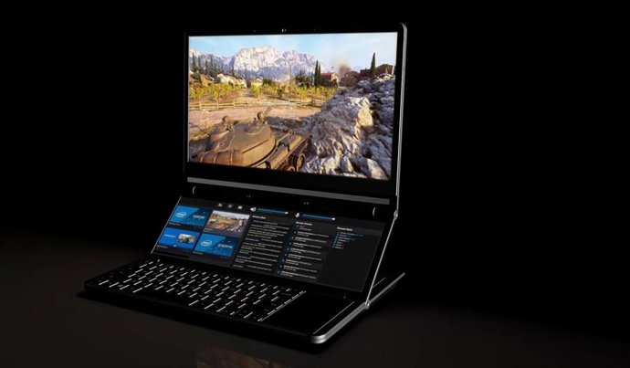 Intel presenta su concepto de ordenador portátil con pantalla dual Honeycomb Glacier