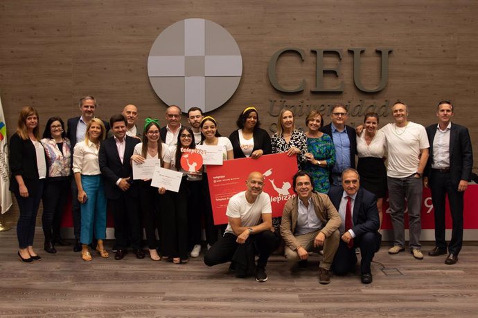 Los alumnos de la Universidad Nebrija de Madrid, ganadores de la III edición de Telepizza Excellence Lab