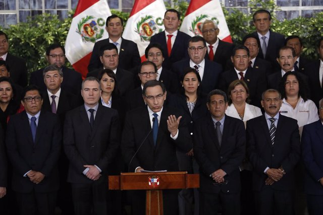 Peruvian President message to the nation in Lima