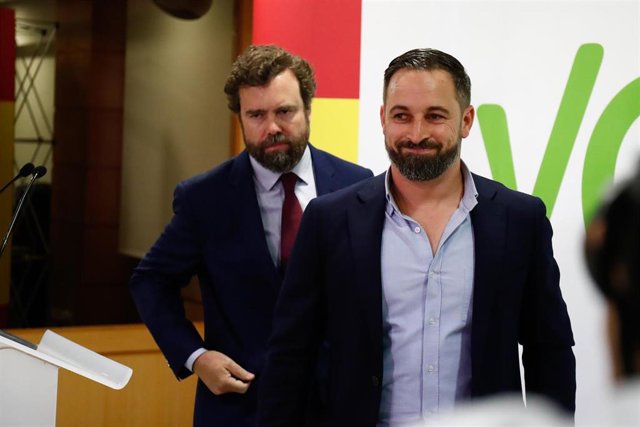 Rueda de prensa de Santiago Abascal sobre los resultados electorales del 26M y su postura ante posibles pactos políticos