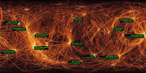 Un mapa de trazos de rayos X en todo el cielo