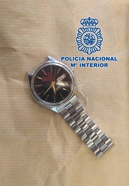 Granada.- Sucesos.- La Policía Nacional localiza y detiene a un hombre gracias al reloj que perdió en un atraco