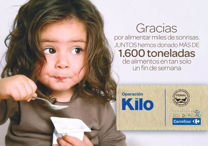 Carrefour y sus clientes donan 75.477 kilos de alimentos a familias necesitadas en Extremadura