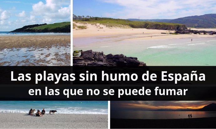 Las playas sin humo de España en las que no se puede fumar