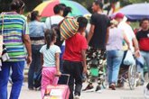 Foto: Migrantes venezolanos lanzan una campaña para recolectar dinero y legalizar su situación en Panamá