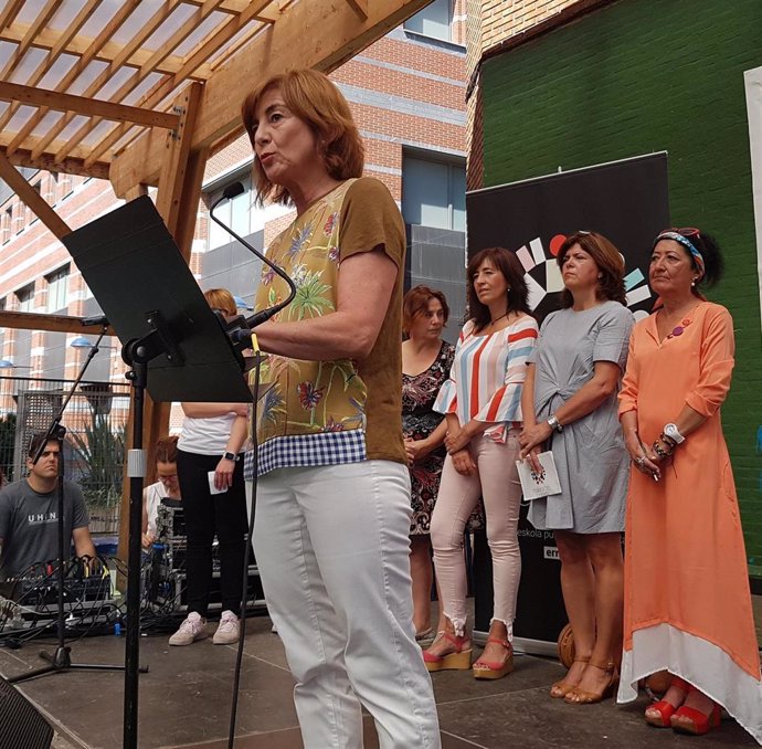 Cristina Uriarte ha participado en la apertura de la Fiesta de la Escuela Pública Vasca