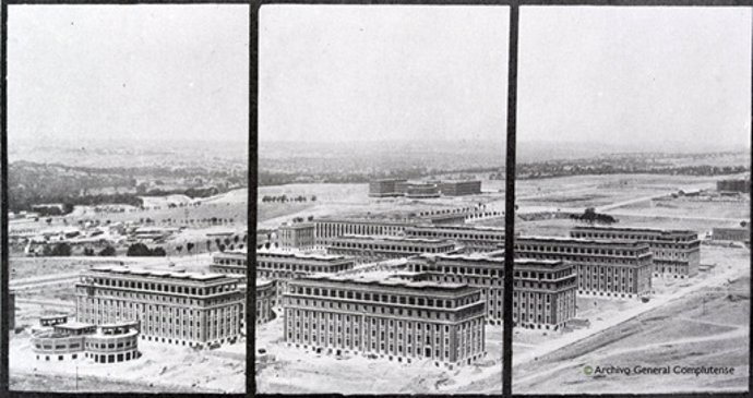 UCM digitaliza 200 negativos fotográficos sobre reconstrucción de la Ciudad Universitaria tras Guerra Civil