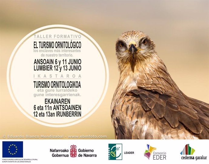Cederna Garalur organiza dos talleres sobre turismo ornitológico y los enclaves más interesantes de la montaña navarra
