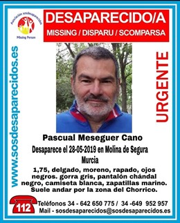 Sucesos.- Buscan a un hombre desaparecido en Molina de Segura