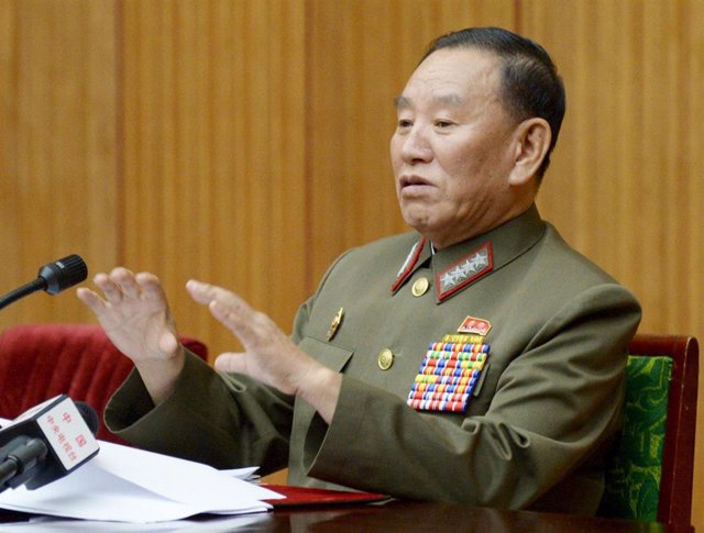 Kim Yong Chol en Pyongyang, Corea del Norte