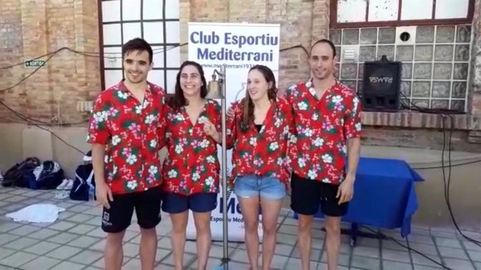 Equipo de relevo mixto de natación de Getxo (Bizkaia) bate dos récords de Europa de categoría Master