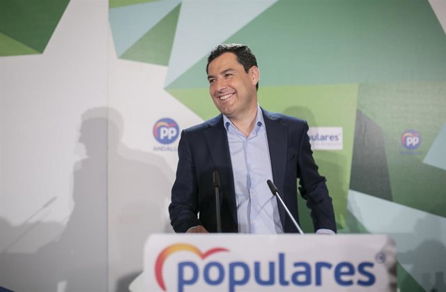 El presidente del PP-A y de la Junta de Andalucía, Juanma Moreno, preside la Junta Directiva Autonómica del PP-A