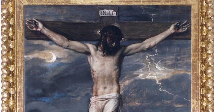 El 'Cristo crucificado' de Tiziano regresa al Real Monasterio de San Lorenzo tras los trabajos de restauración