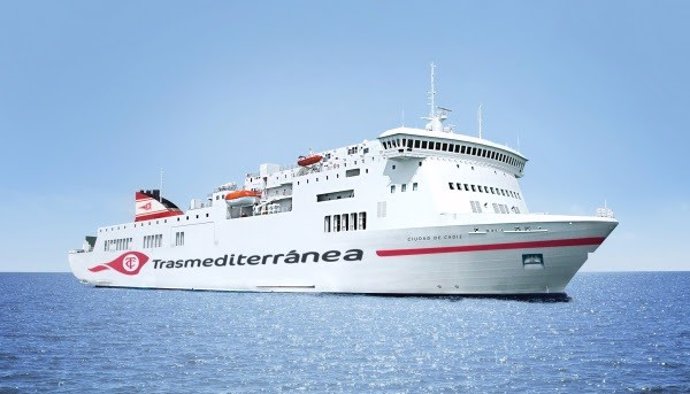 Cádiz.-Puertos.- El buque 'Ciudad de Cádiz' de Trasmediterránea se restrena este martes en la línea Cádiz-Canarias