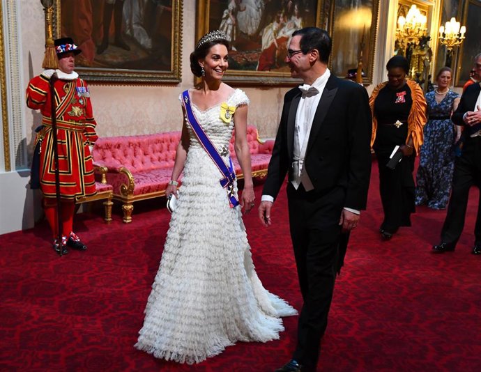 Kate Middleton y Melania Trump de blanco