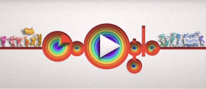 Google celebra el 50 aniversario del Orgullo LGTBI con un colorido 'doodle'
