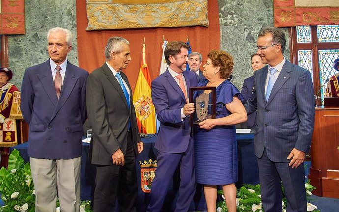 La Plataforma Pro Hospital Público del Sur de Tenerife recibe la Medalla de Oro de la isla