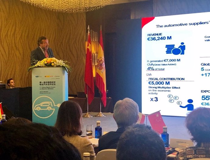 Economía/Motor.- Sernauto pone en valor el papel de la tecnología española para desarrollar el coche eléctrico en China