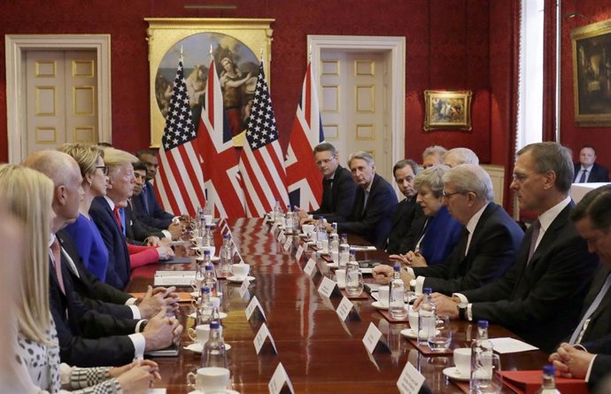 US President Donald Trump visits UK