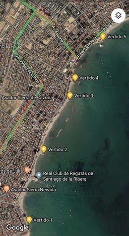 AMP.- Pacto por el Mar Menor denuncia 5 puntos de vertidos de nitratos en La Ribera y uno en Los Alcázares