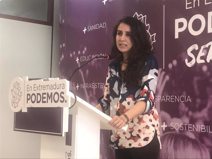 La candidata de Podemos a la Presidencia de la Junta, Irene de Miguel