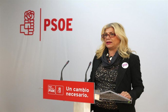 La vicesecretaria general del PSRM-PSOE, Gloria Alarcón