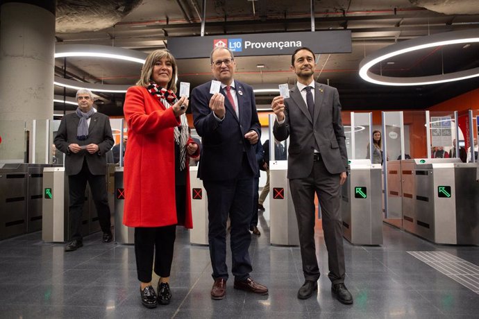 Inauguració de l'estació Provenana de la L10 Sud del Metre 