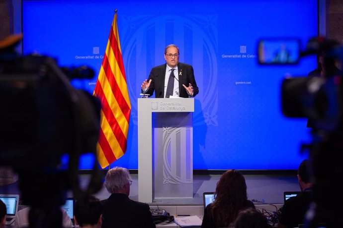 Rueda de prensa del Govern de la Generalitat sobre el balance del primer año de gobierno